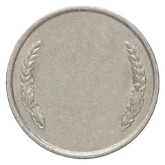 Poster - Blank silver coin