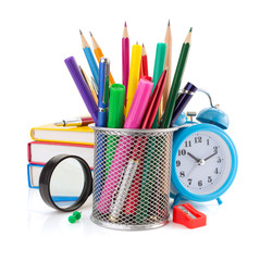 Wall Mural - holder basket and office supplies