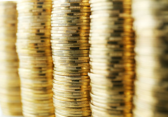 Poster - Pile of coins close up