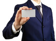 © Africa Studio - Businessman with business card, close-up