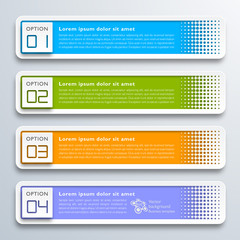 Wall Mural - infographics web banner & label design