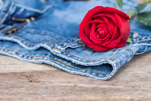 Red Rose And Jeans