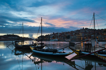 Wall Mural - City of Porto in the Evening