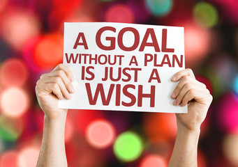 Wall Mural - A Goal without a Plan is Just a Wish card