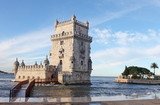 Fototapeta Paryż - Belem Tower in Lisbon, Portugal