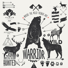 Wild Animals - Vintage Labels