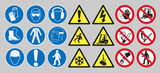 Fototapeta  - Work safety signs