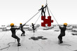 © emerge - Team assembling a giant jigsaw puzzle