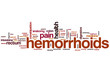 Hemorrhoids word cloud