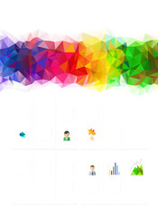 Poster - Geometric bright abstract banner. Modern poster.