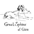 Great Sphinx of Giza. Sketch. Vector illustration.