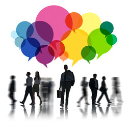 Sticker - Business People Message Talking Communication Concept