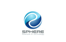 Logo Sphere Abstract Business Technology Infinity Loop