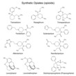 Structural formulas of main full synthetic opiates
