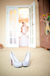 beautiful white bridesmaid shoes