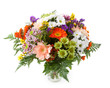 Mixed flowers flower bunch in a vase
