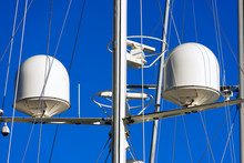 Radar And Communication Tower On A Yacht