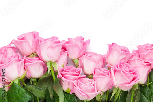 Naklejka dekoracyjna Valentines day background with pink roses