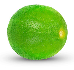 Wall Mural - lime  isolated on white