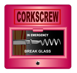 Poster - Emergency Corkscrew