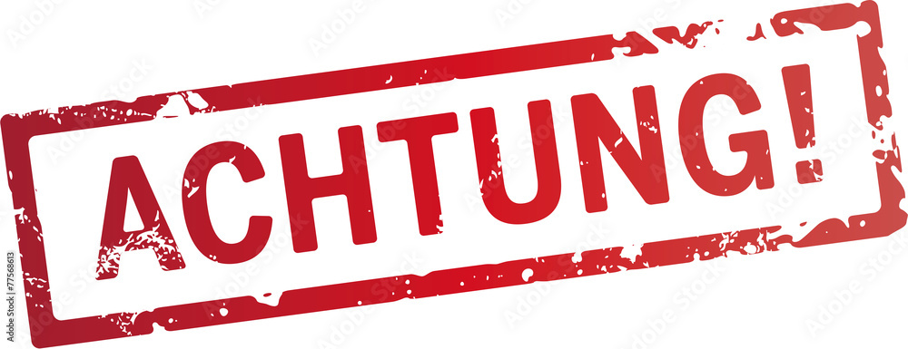 Image vectorielle Stock stempel Achtung | Adobe Stock