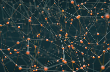 Wall Mural - abstract background science technology