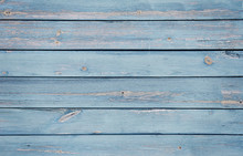 Old Blue Wooden Background