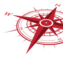 Red Compass Background