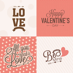 Sticker - Stylish greeting card collection for Valentines Day celebration.