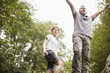 © onoky - Father and son enjoying in a park