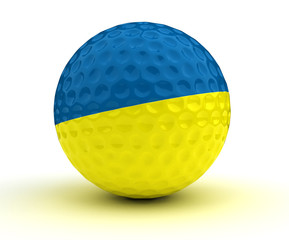 Canvas Print - Ukrainian Golf Ball