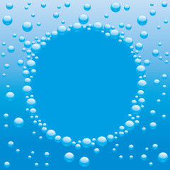 Wall Mural - Vector background. Bubbles.
