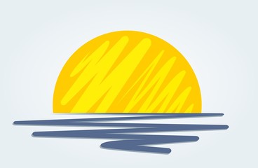 Wall Mural - Sun logo