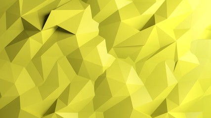 Wall Mural - Abstract yellow low poly background