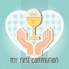 Wall Mural - my first communion