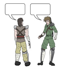 Poster - Talking comic warrior