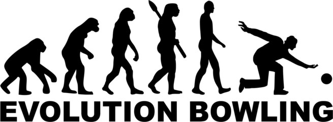 Wall Mural - Bowling Evolution