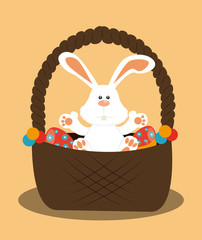 Happy easter design, vector illustration.