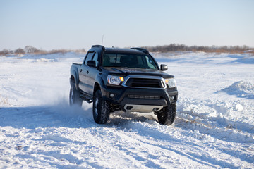 Winter truck ride