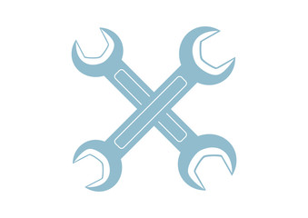 Spanner icon on white background