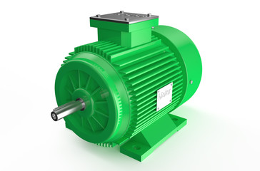 Wall Mural - Industrial green electric motor