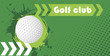 Horizontal golf club banner
