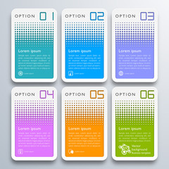 Wall Mural - Infographics Web Banner & Label Design