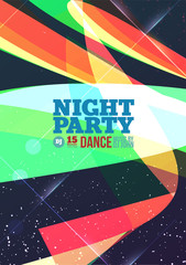 Wall Mural - Night party Vector