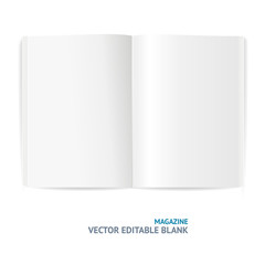 Vector illustration of magazine template