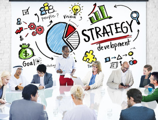 Poster - Strategy Development Goal Marketing Vision Planning Business