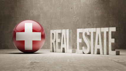 Wall Mural - Switzerland. Real Estate Concept.