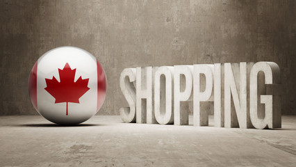 Wall Mural - Canada. Shopping Concept.