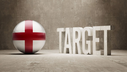 Wall Mural - England. Target Concept.