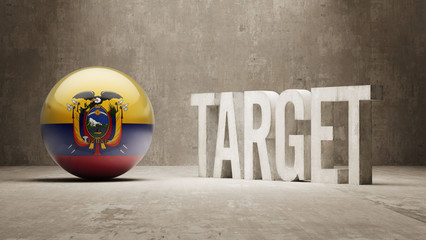 Wall Mural - Ecuador. Target Concept.